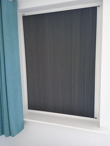 Customer photo review of Non-Drill Blackout Shades