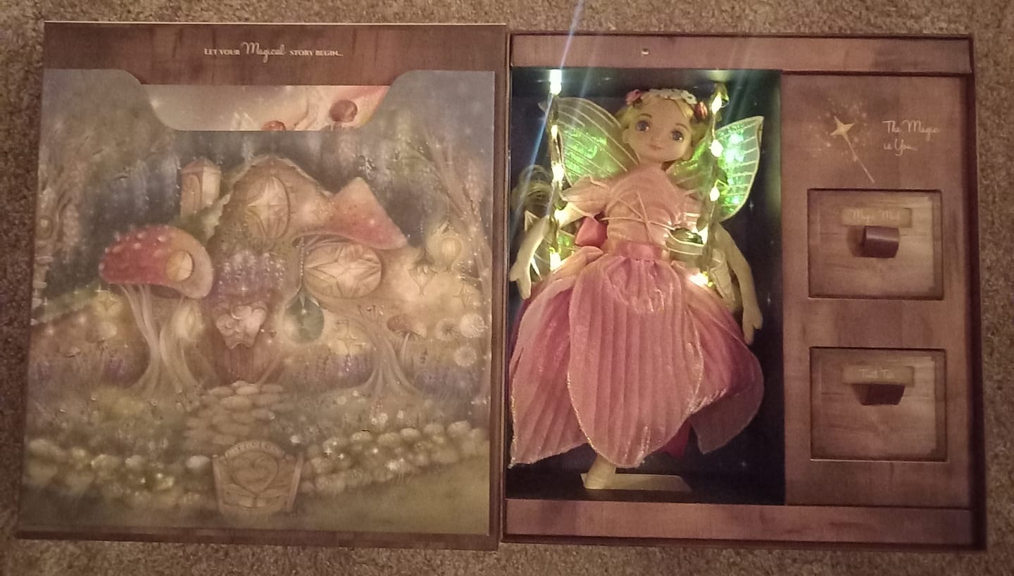 Customer photo review of My Forever Tooth Fairy Gift Set - Includes Storybook, Tooth Fairy Doll, Tooth Tote & Dis'Play' Case - Girl Version - Limited Stock Remaining
