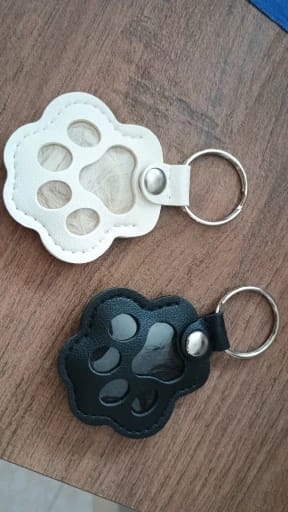 Customer photo review of FurEver With You – Pet Hair Keepsake Keyring