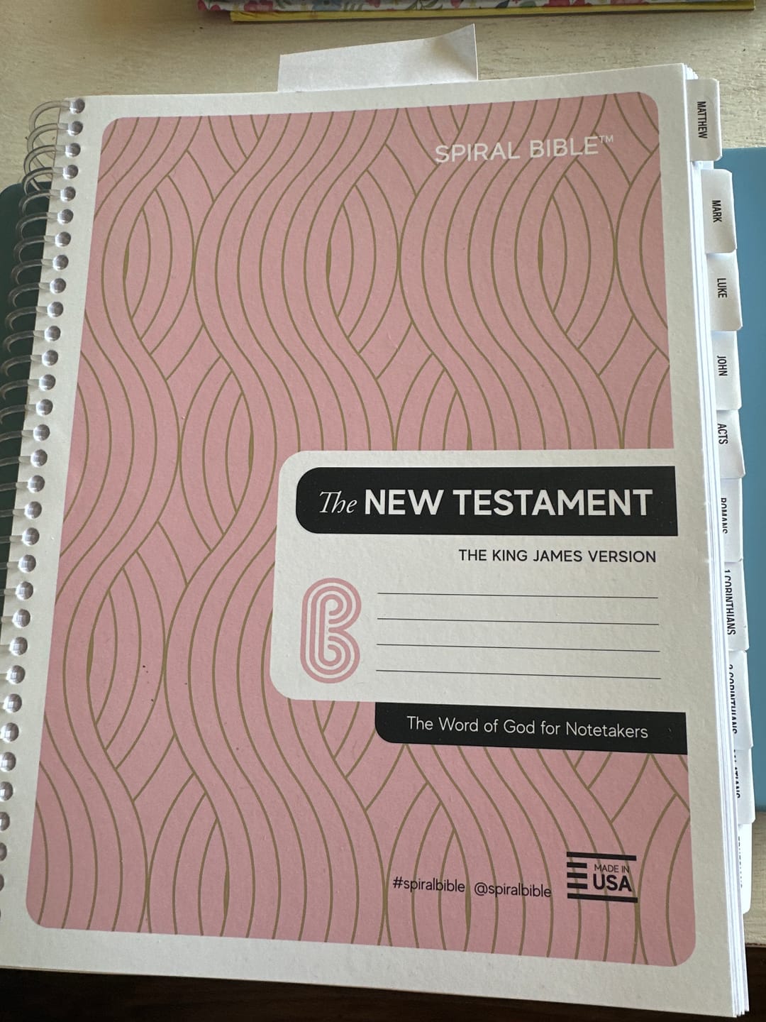 Customer photo review of Spiral Bible™ Tabs
