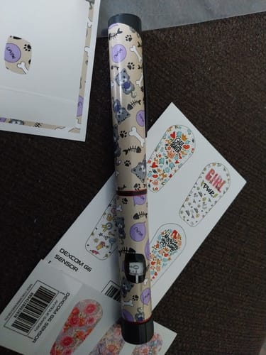 Customer photo review of NovoPen Insulin Pen Sticker - Funny Animals