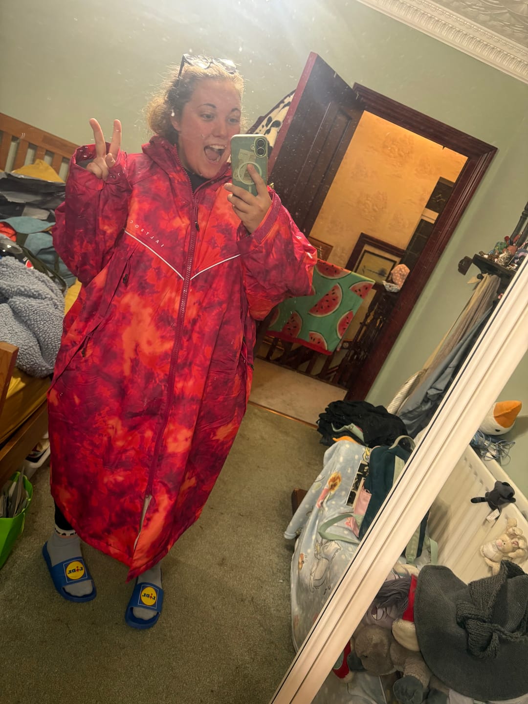 Customer photo review of SALTROCK Recycled Changing Robe - Purple