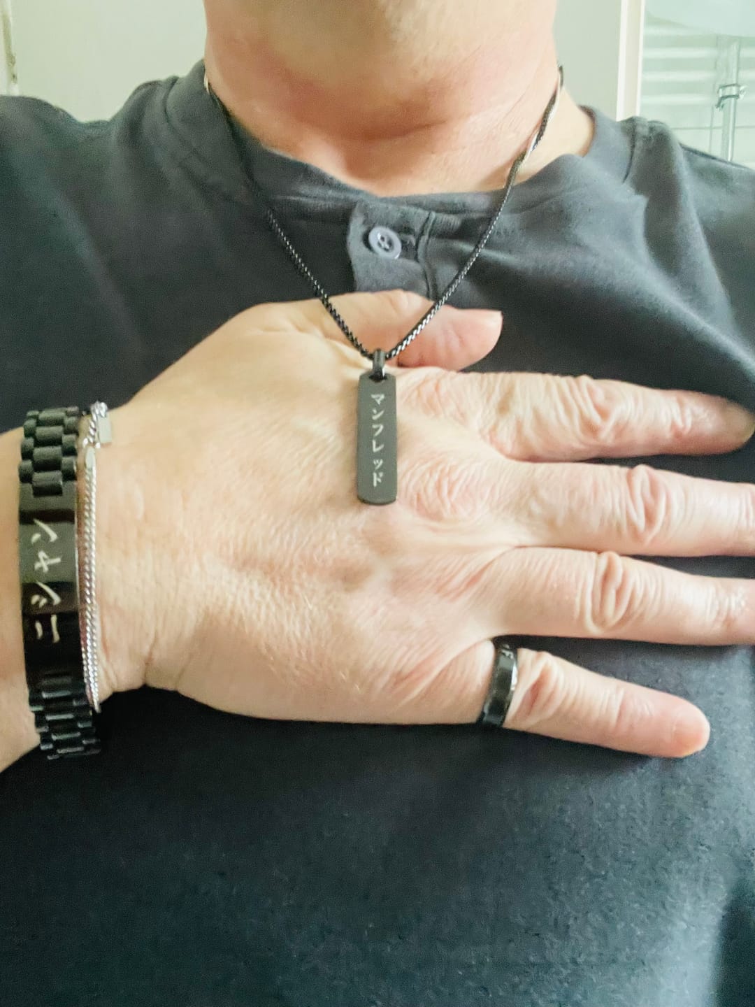 Customer photo review of Bracelet Japonais Personnalisé Homme