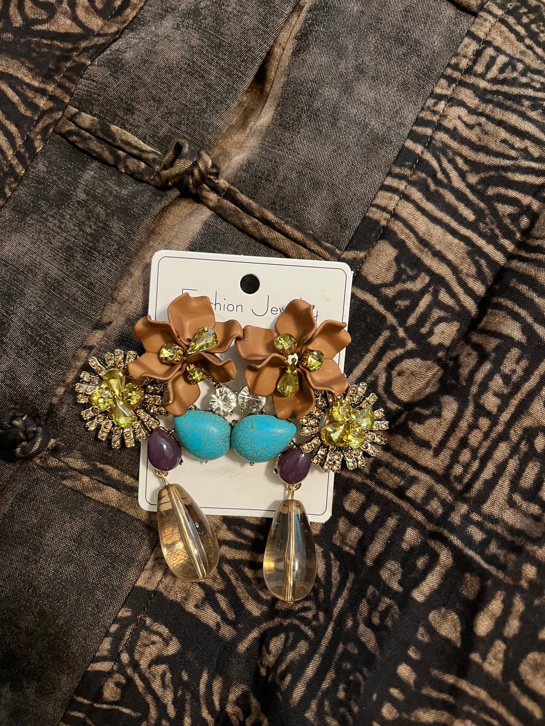 Customer photo review of GardenMuse Drop Earrings