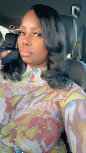 Customer photo review of Ebony Sparkle Dress (FEW LEFT)