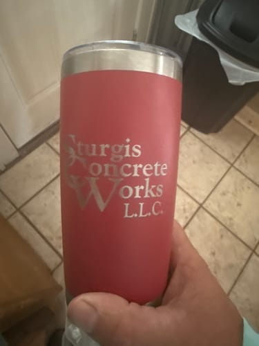 Customer photo review of (6 Pieces) Laser Engraved Tumbler | 20 oz