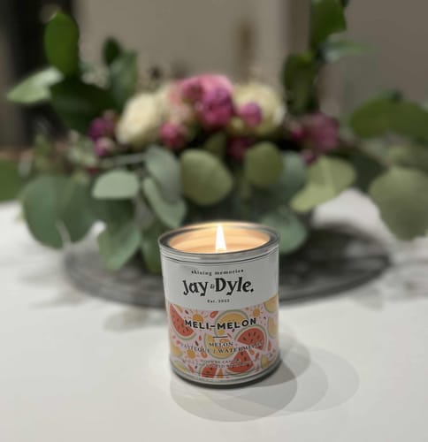 Customer photo review of Bougie Artisanale Melon Pastèque – Fraicheur Fruitée