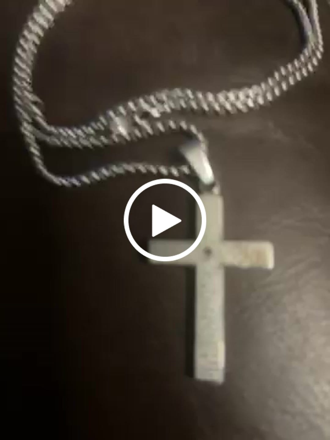 Customer video review of Lord's Prayer Cross Pendant Necklace