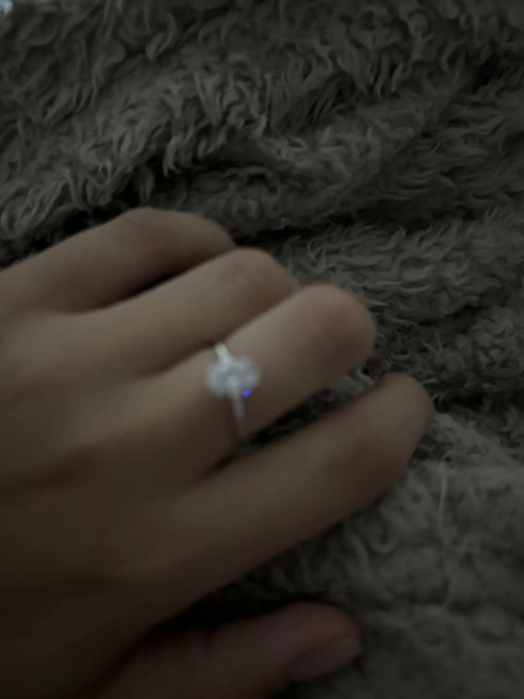 Customer photo review of Maribel Oval Zircon Ring