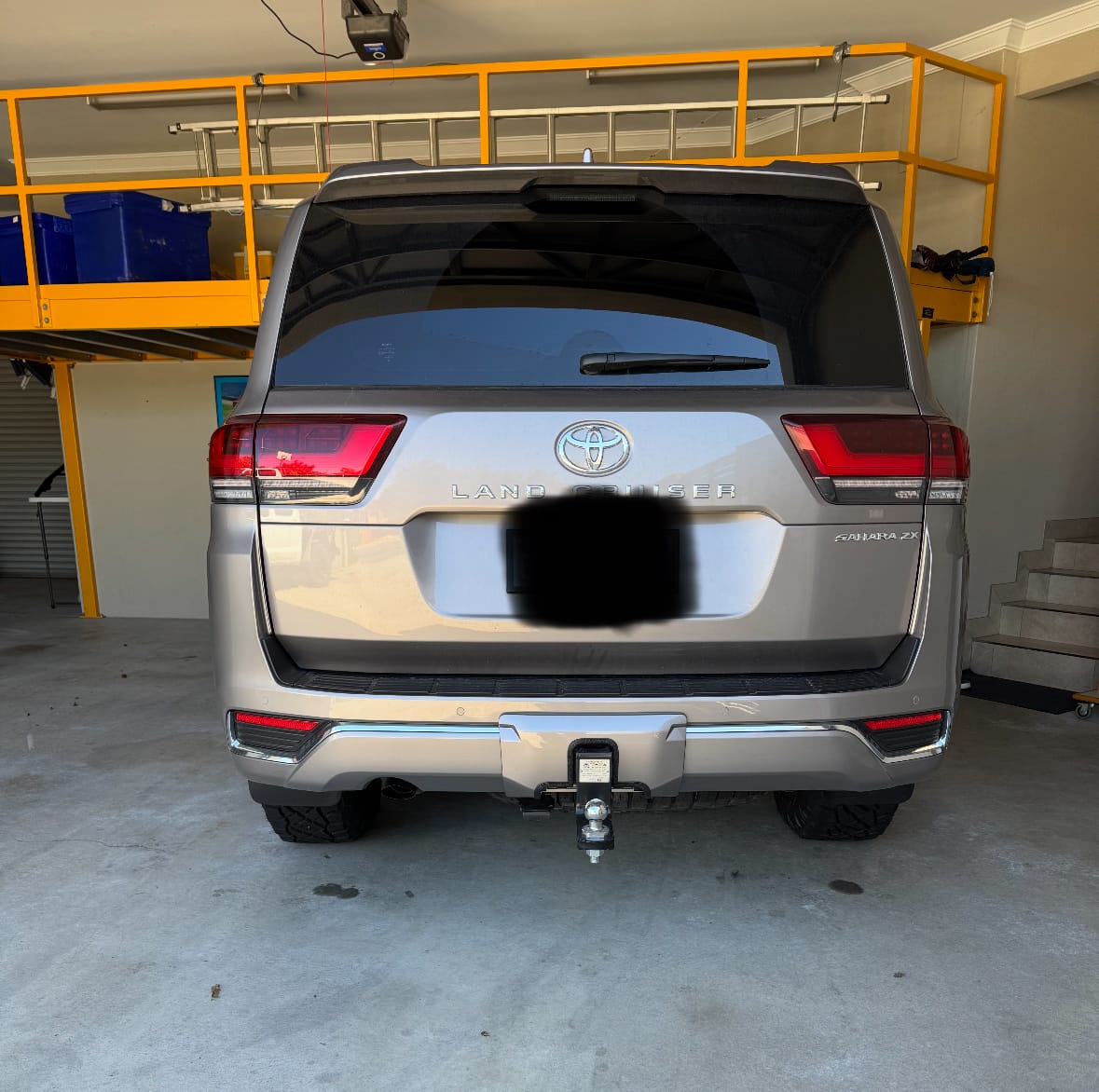Customer photo review of Tow Bar Cover Cut Out Service for 300 Series LandCruisers