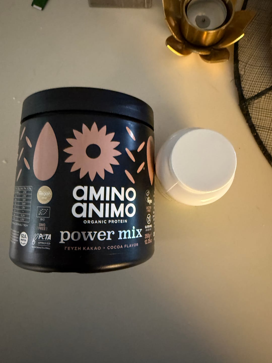 Customer photo review of Πρωτεΐνη Power Mix Cocoa 350γρ