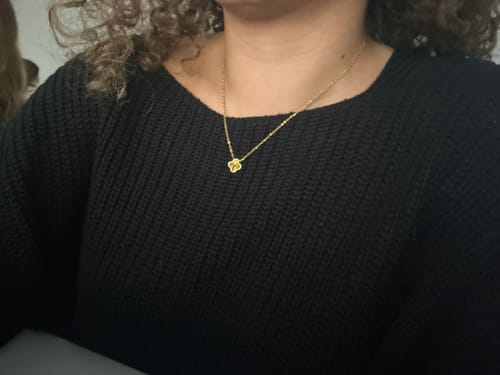 Kundenbewertung mit Foto zu Plain Clover Kette