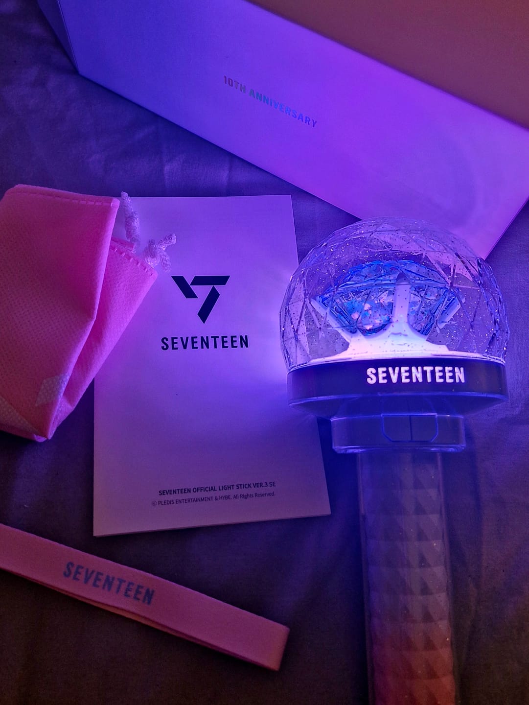 Customer photo review of SEVENTEEN - OFFICIAL LIGHT STICK VER.3 10TH ANNIV.