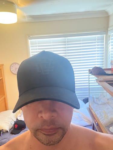 Customer photo review of LVCO "Blk on Blk" A-Frame Snapback