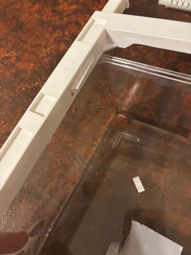 Customer photo review of Under Shelf Fridge Clip-on Drawer – Space-Saving Fridge Storage