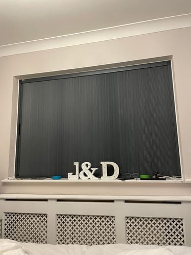 Customer photo review of Non-Drill Blackout Shades