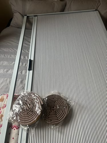 Customer photo review of Non-Drill Blackout Shades