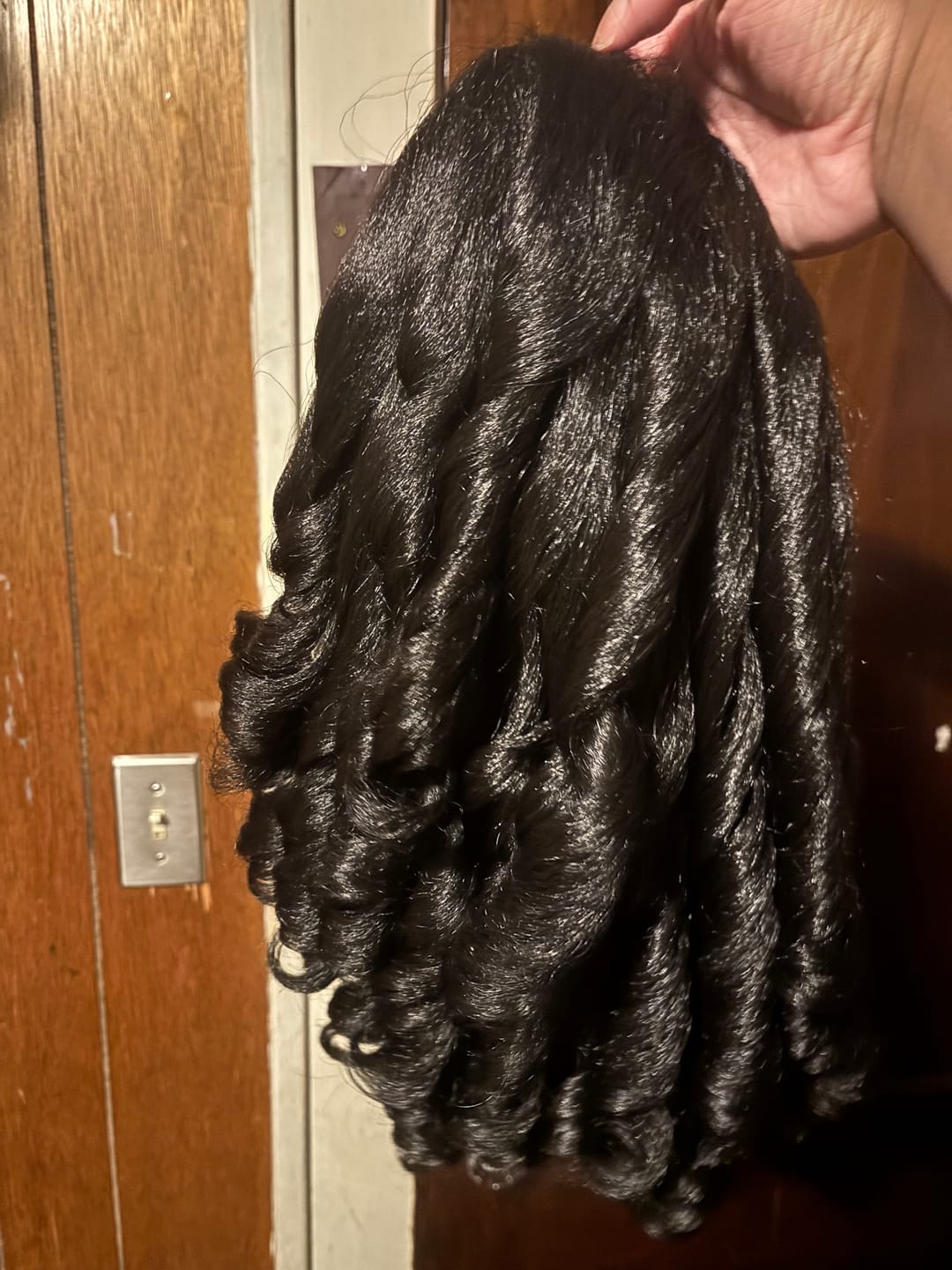Customer photo review of Sensationnel Instant Weave Curls Kinks & CO Half Wig - RAIN MAKER