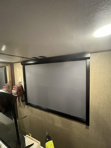 Customer photo review of Non-Drill Blackout Shades