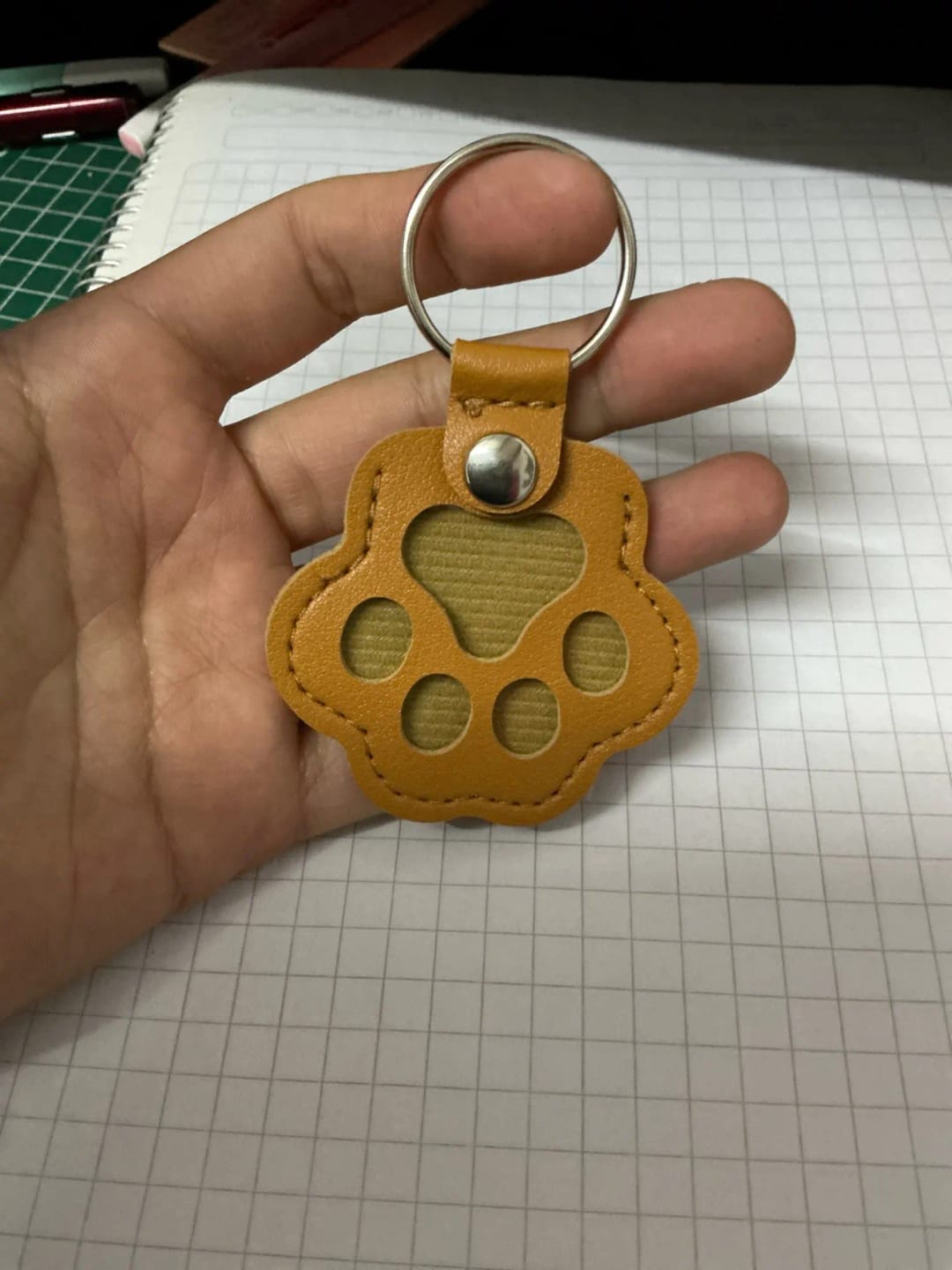 Customer photo review of FurEver With You – Pet Hair Keepsake Keyring