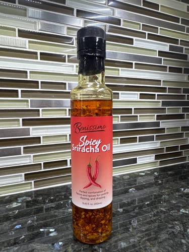 Customer photo review of Spicy Sriracha Oil 8.45 oz