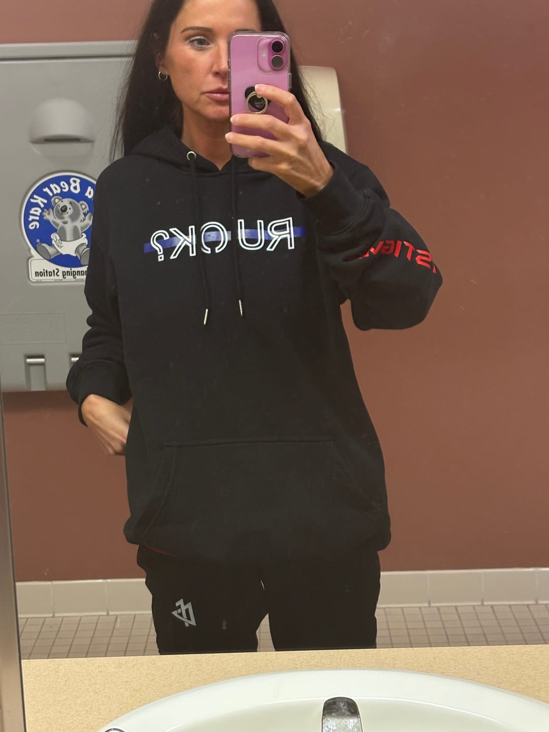 Customer photo review of Stigma-Breaking Hoodie- Blue Line