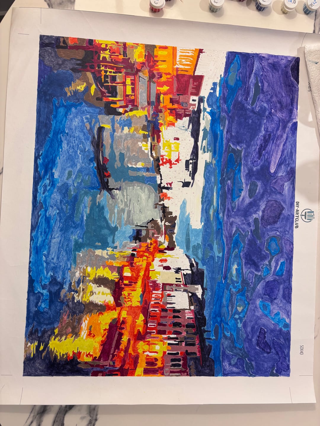 Customer photo review of Venice by Night | Paint by Numbers