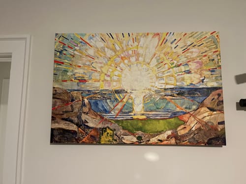 Customer photo review of The Sun By Edvard Munch