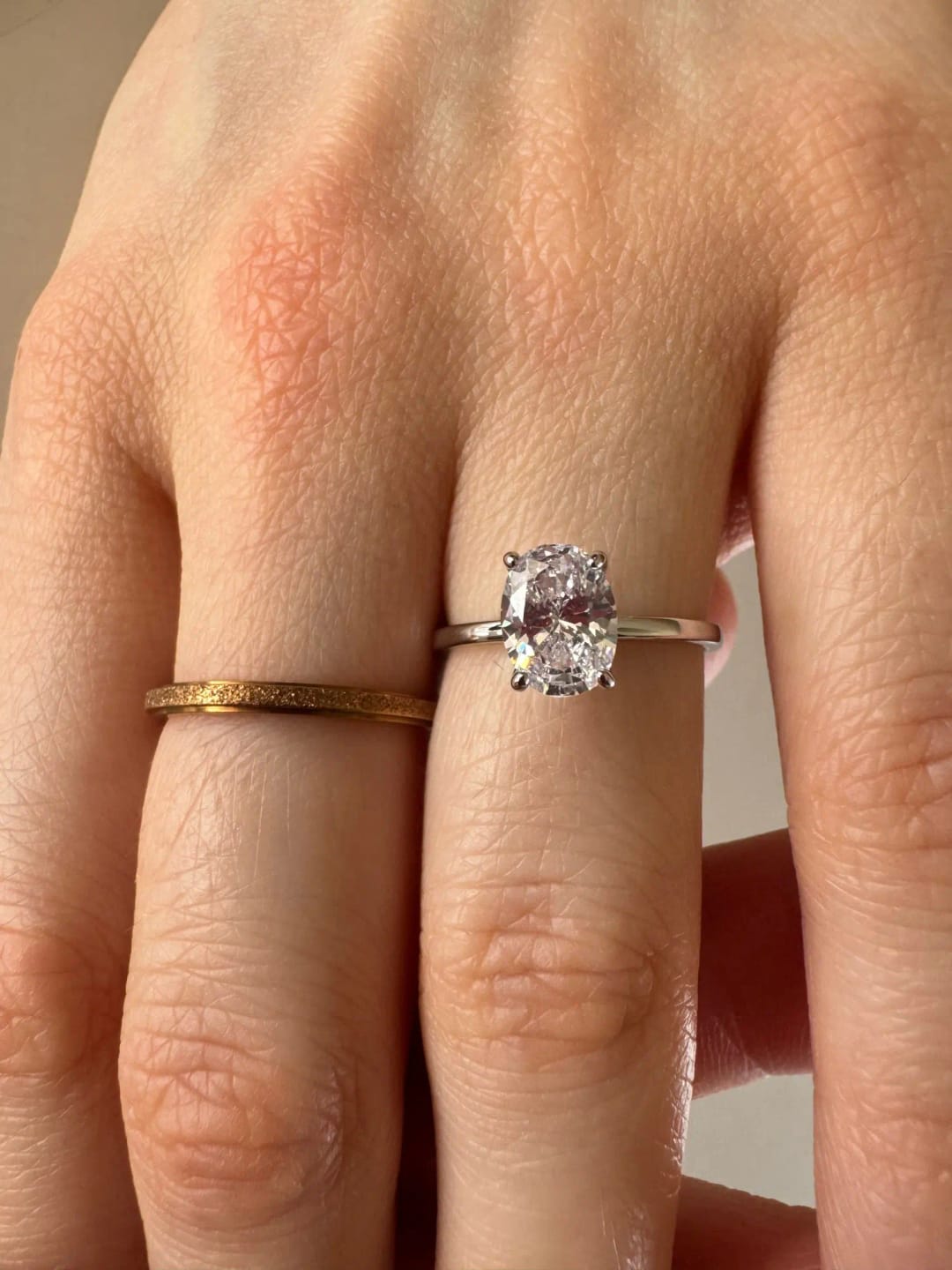 Customer photo review of Maribel Oval Zircon Ring