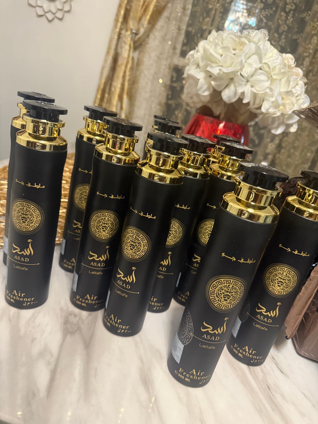 Customer photo review of Lattafa Air Freshener 300 mL Mixed Case (9 Assorted Scents)