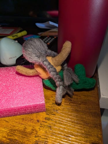 Customer photo review of Felter's Flowing Wool - 1 oz.