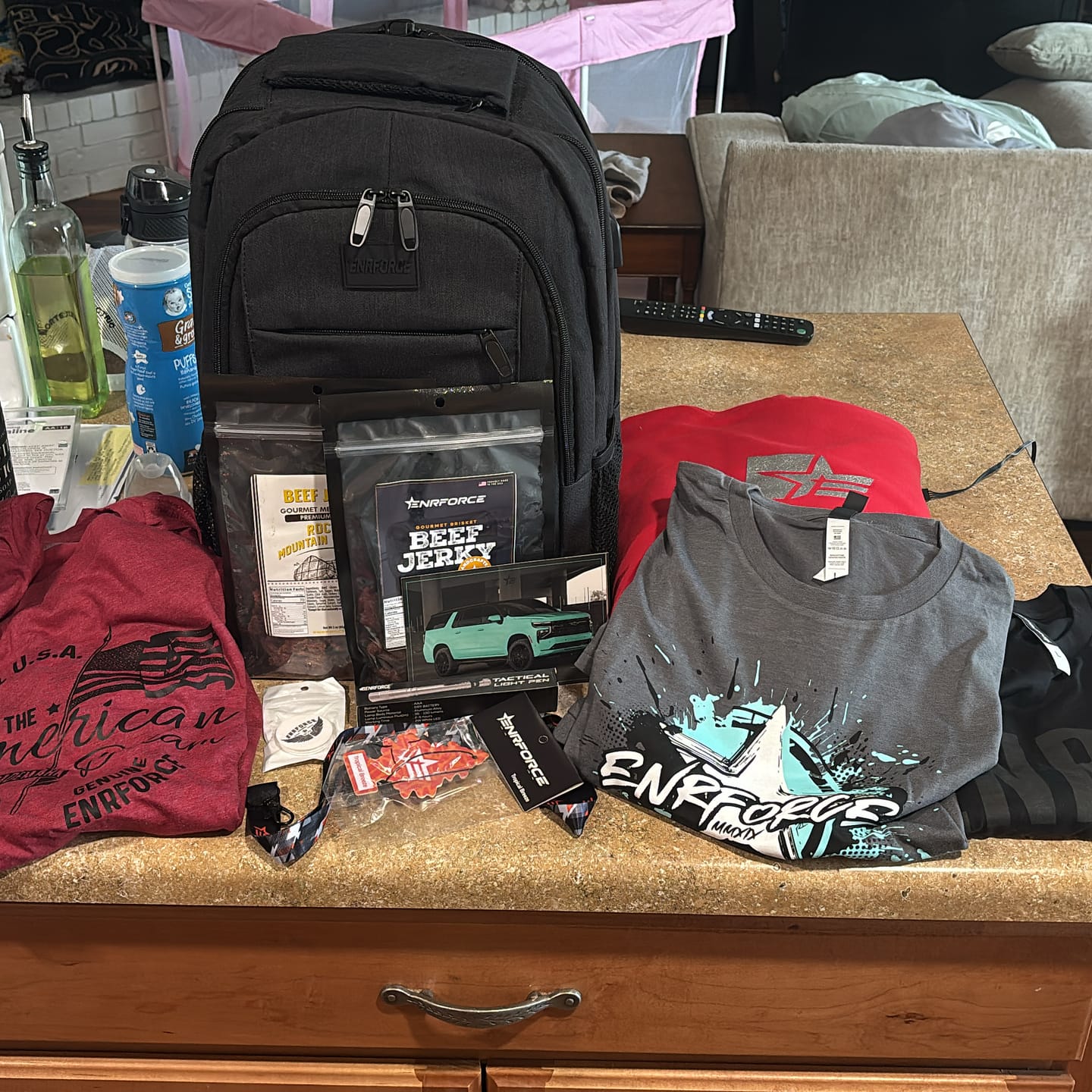 Customer photo review of Mystery Loaded Backpack