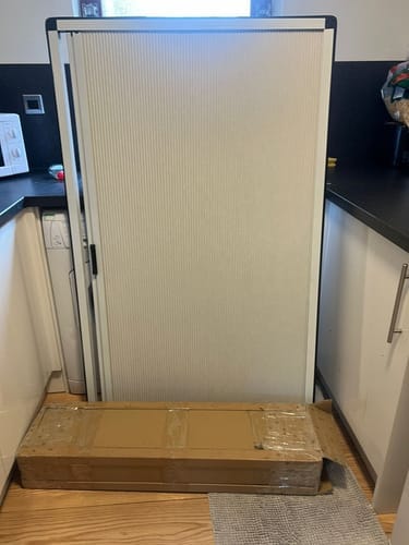 Customer photo review of Non-Drill Blackout Shades