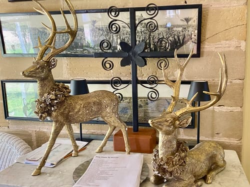 Customer photo review of Gold Resin Deer