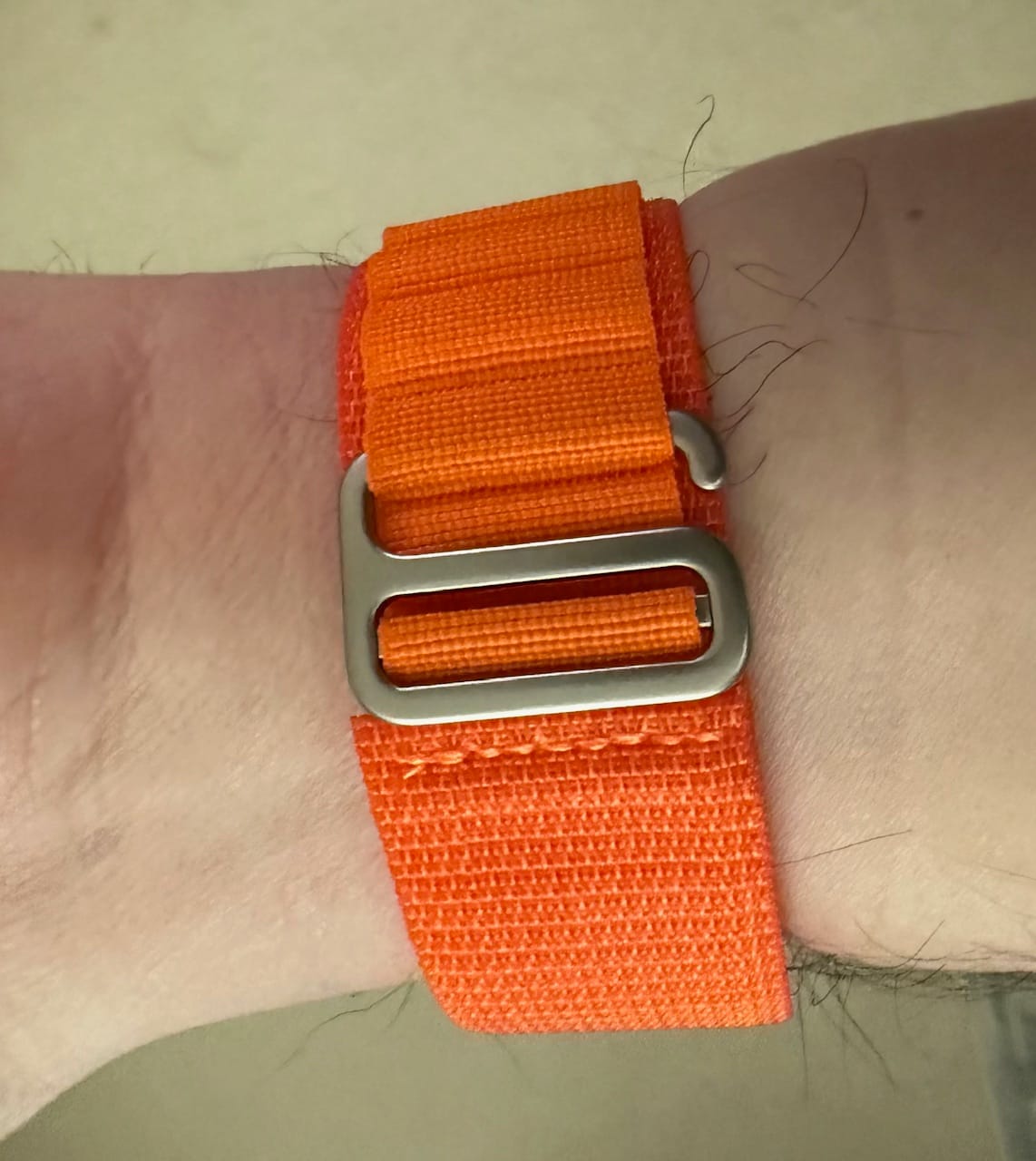 Customer photo review of Apple Band ULTRA - MultiLoop - Orange