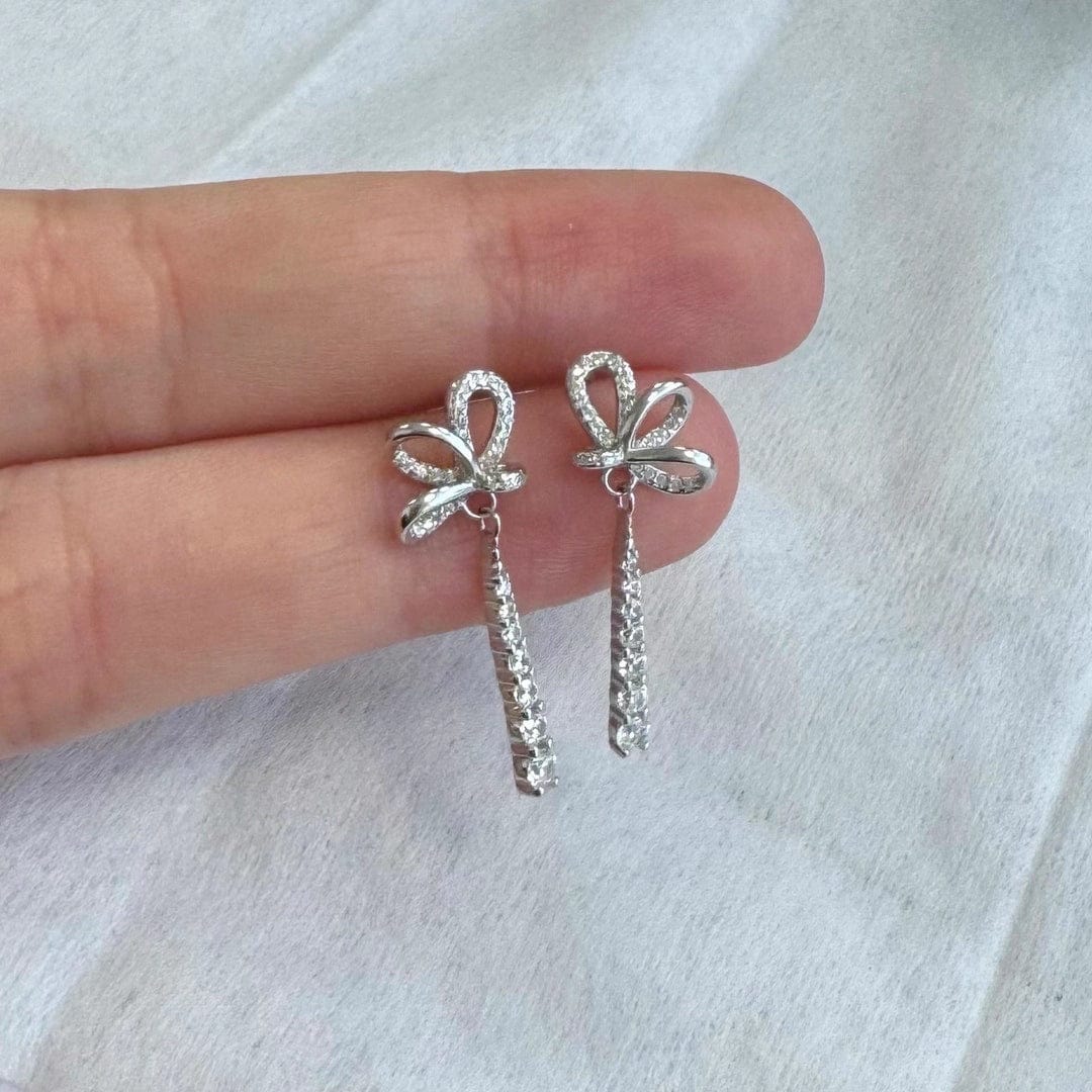 Customer photo review of Liquid Bow Earrings | Pair