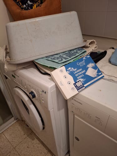 Customer photo review of דפי ניקוי כביסה