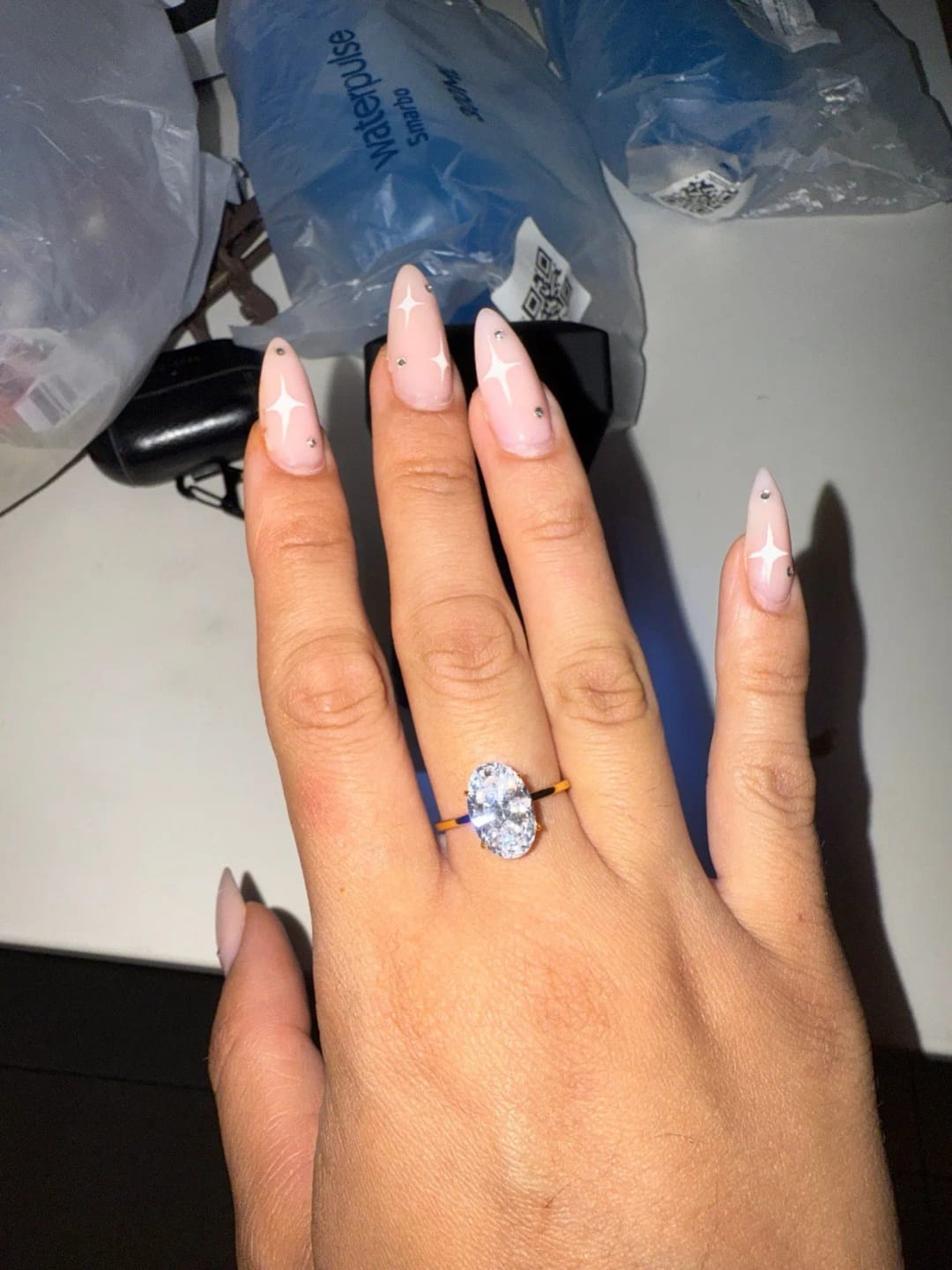 Customer photo review of Maribel Oval Zircon Ring