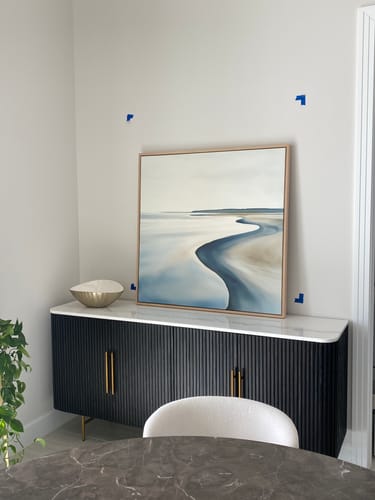 Customer photo review of Serene Coastline Canvas Art