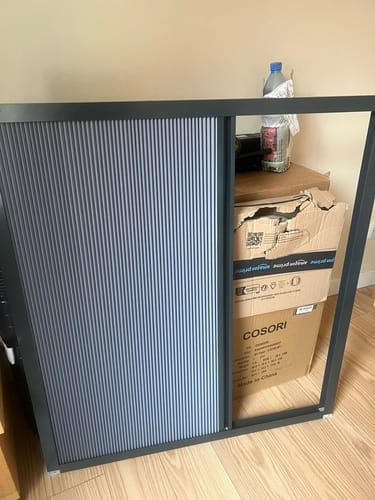 Customer photo review of Non-Drill Blackout Shades