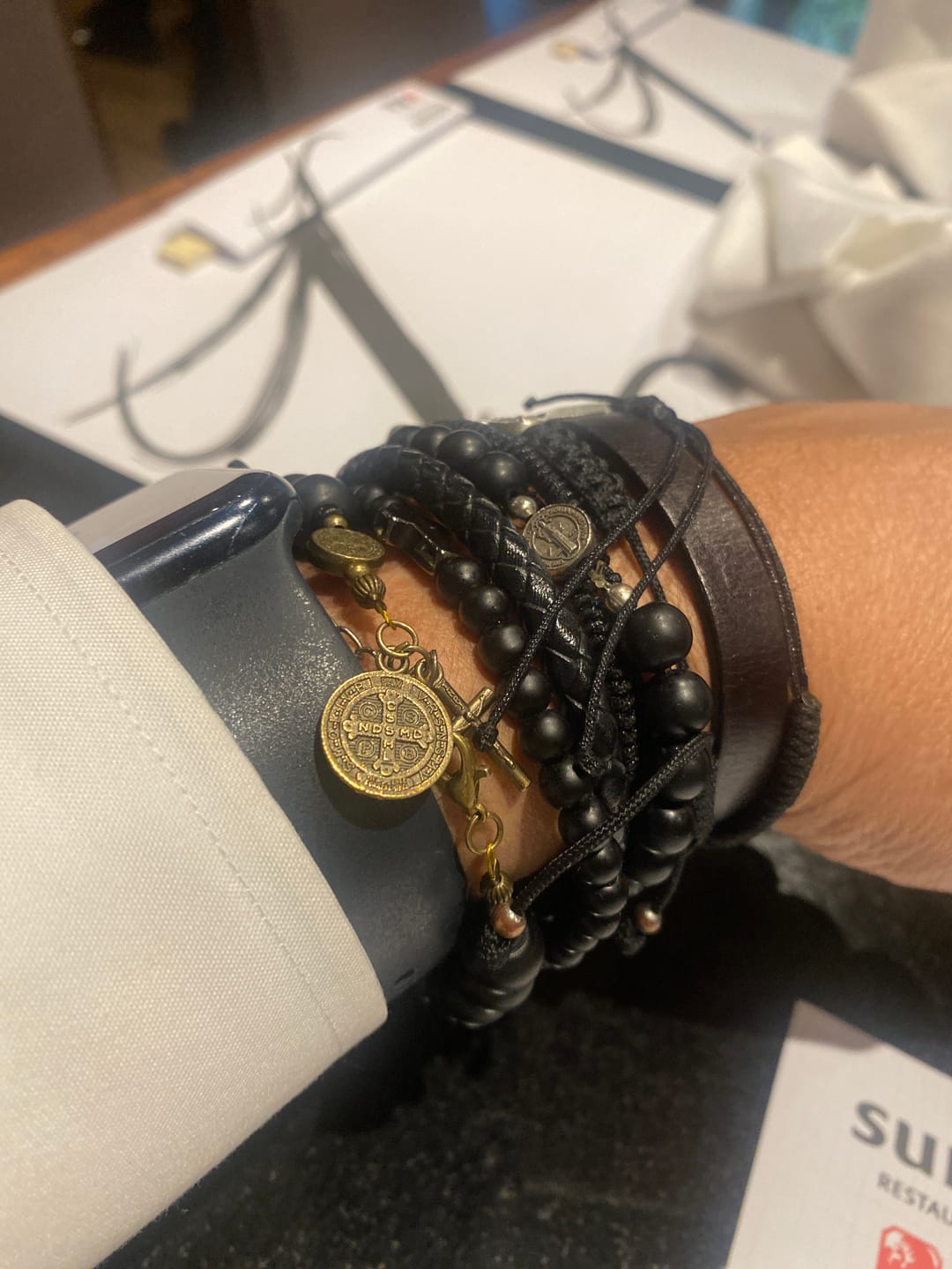 Customer photo review of FREE Today: Ebony Beads St. Benedict the Blessed Protection Bracelet