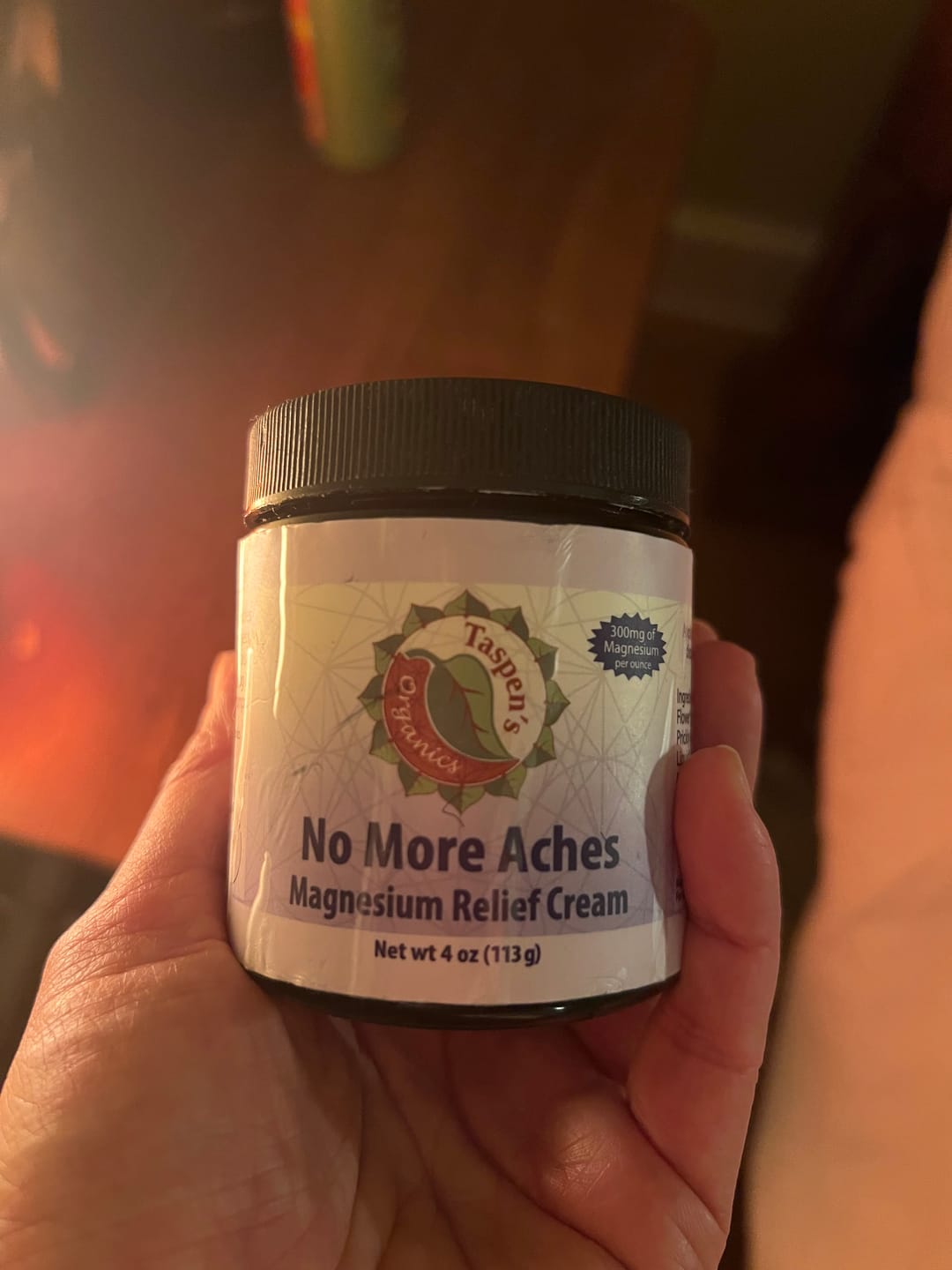 Customer photo review of Magnesium No More Aches Relief Cream