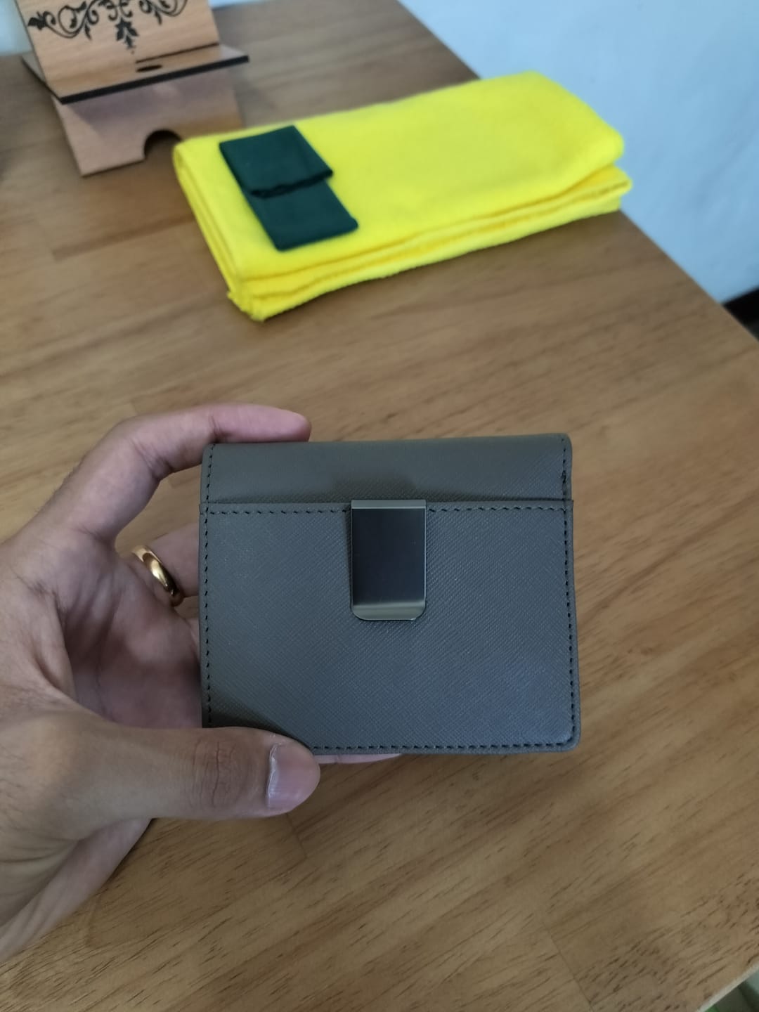 Customer photo review of SLEIGHT RFID BI-FOLD WALLET