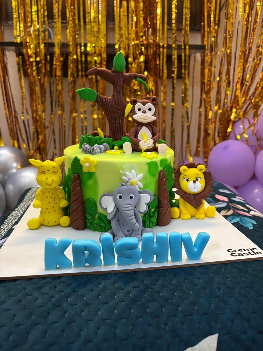 Customer photo review of Jungle Adventure Green Cake