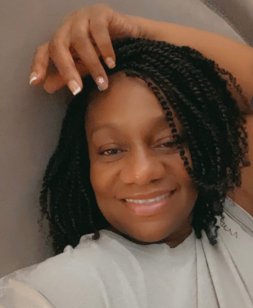 Customer photo review of Human Hair Spring Twist Hair Extensions Natural Color