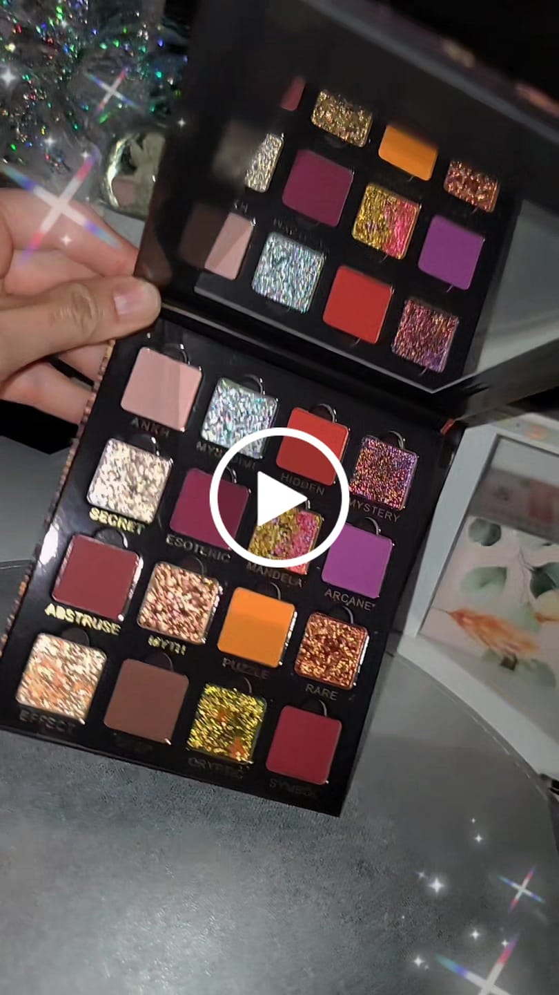 Customer video review of Mandela Marbled Multichrome Magnetic Eyeshadow Palette