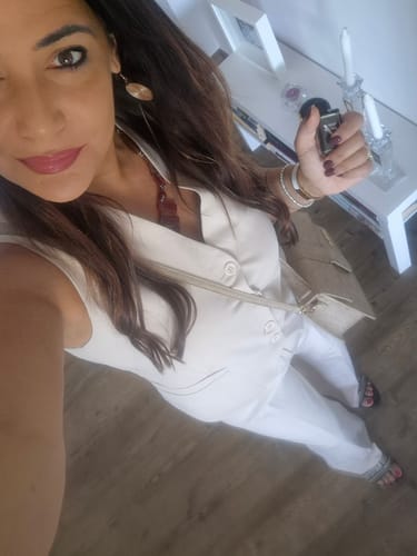 Customer photo review of Tailleur Hilary (Gilet + Pantalone) Panna