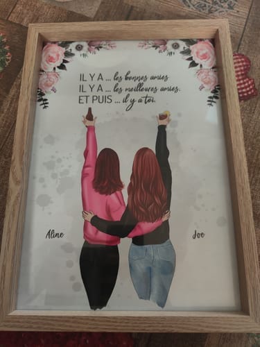 Customer photo review of Meilleures amies - Poster personnalisé