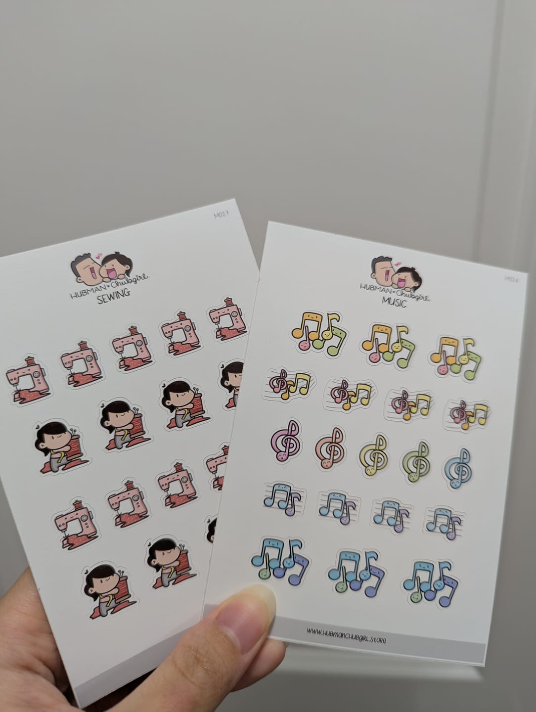 Customer photo review of Sewing Planner Stickers
