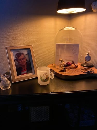 Customer photo review of Bij jullie - Gepersonaliseerde theelichthouder